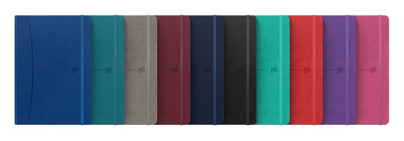 OXFORD Signature Notizbuch 400154868 A5, kariert 80 Blatt, ass.