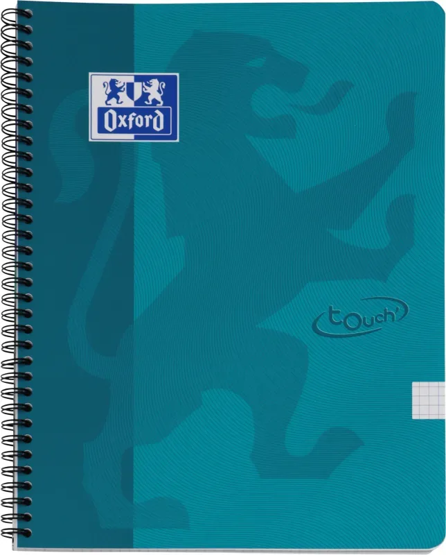 OXFORD Touch Spiralheft 400103996 A4, kariert 70 Blatt, blau