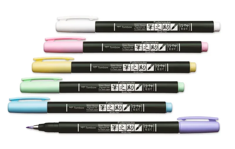 Tombow - Kalligraphie-Set, 14.80X8.90X1.50CM, Sortierte Farben