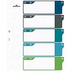 DURABLE Register A4+ 679327 mehrfarbig 1-5
