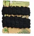 Herba.Ecofriendly Haarbinder, schwarz, &Oslash; 6 cm, 2 pcs