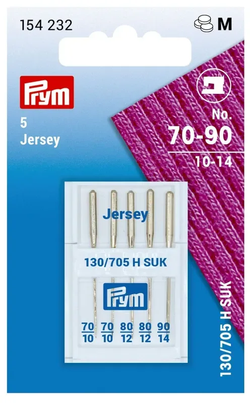 Prym N&auml;hmaschinennadeln, Jersey Nr. 70 - 90, Karte 5 St&uuml;ck