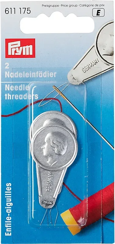 Prym Nadeleinf&auml;dler, silber Karte 2 St&uuml;ck