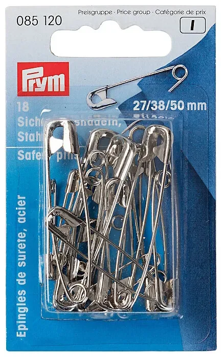 Prym Sicherheitsnadeln Stahl, silber
