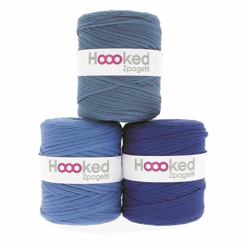 Hoooked Zpagetti Mid blue shades