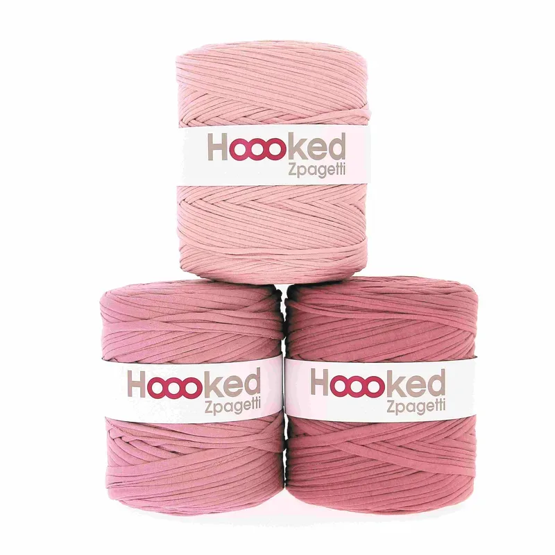 Hoooked Zpagetti Vintage Pink shades