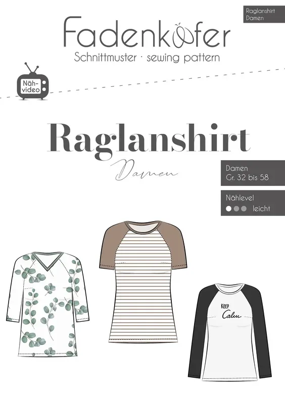 Fadenk&auml;fer Schnittmuster Raglanshirt