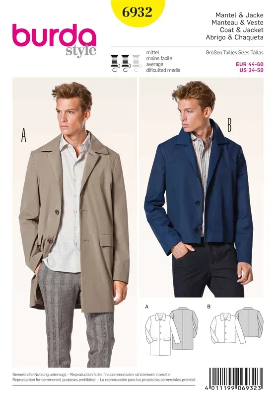 Burda Schnittmuster Mantel + Jacke