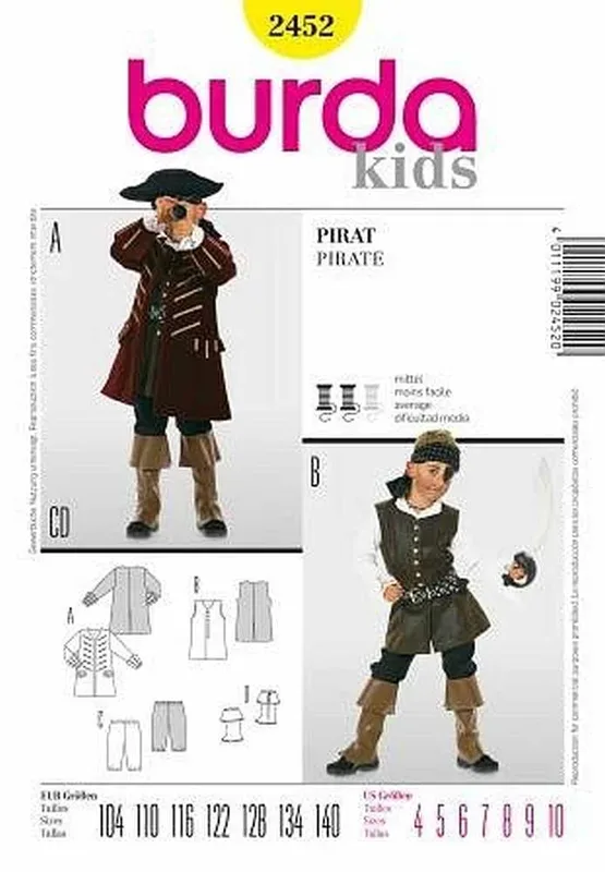 Burda Schnittmuster Pirat