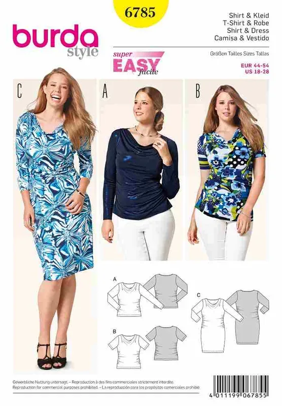 Burda Schnittmuster Shirt + Kleid