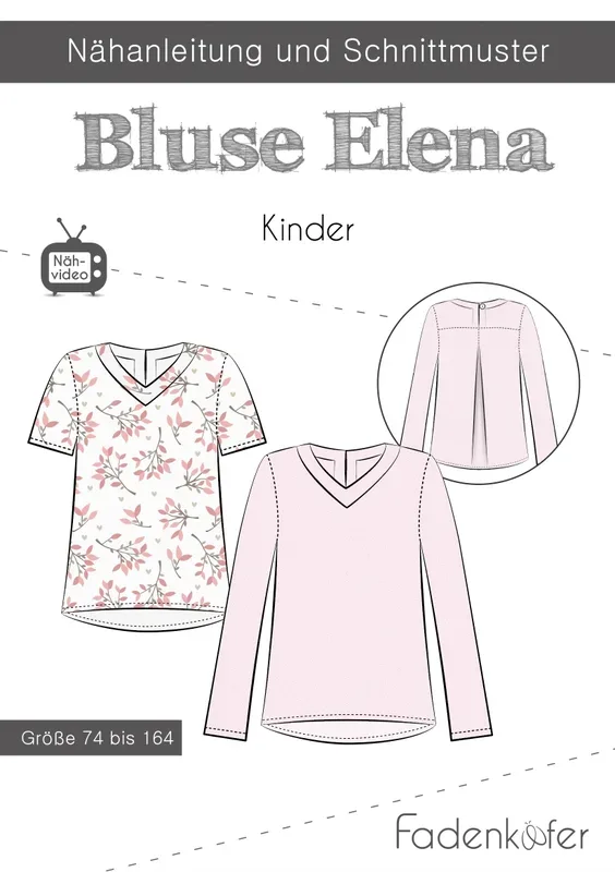 Fadenk&auml;fer Schnittmuster Bluse Elena