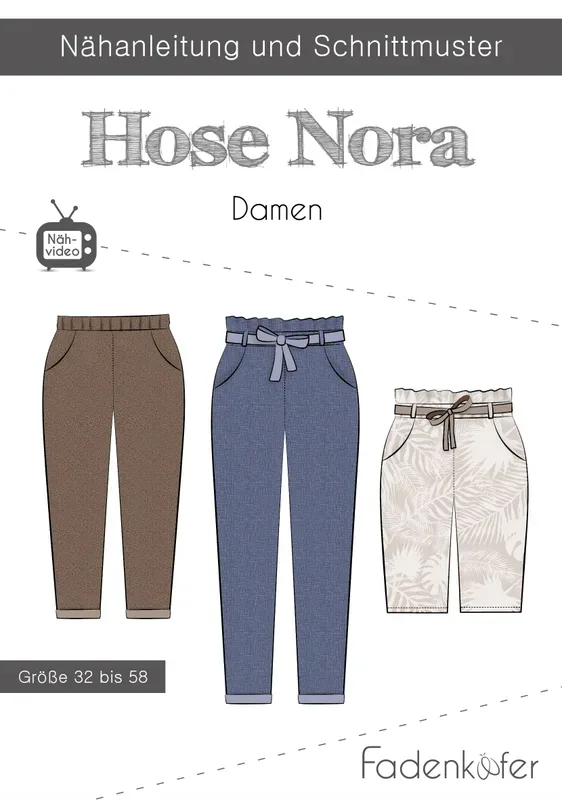 Fadenk&auml;fer Schnittmuster Hose Nora