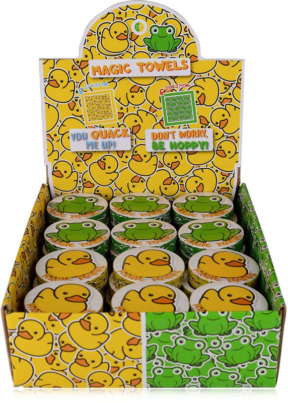 ROOST Magic Towel HAPPY ANIMALS 3257672 2 assortiert 27x27cm