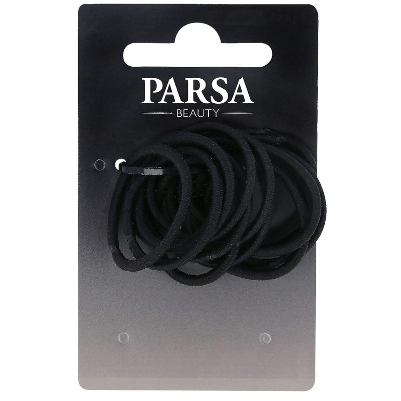 Parsa Zopfhalter mini, d&uuml;nn, metallfrei, schwarz