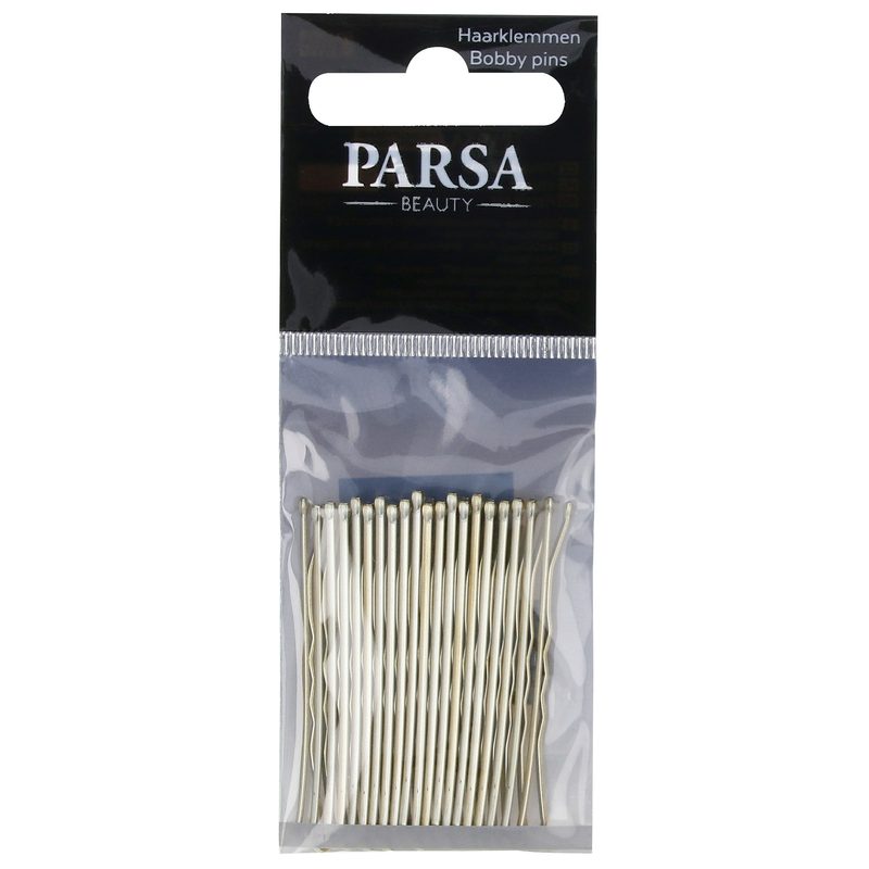Parsa Haarklemmen, gewellt, gold 5.00 cm, 20 Stk.