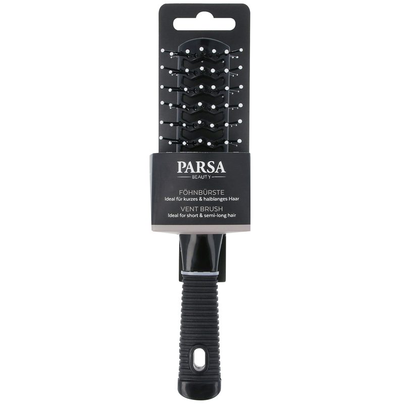 Parsa Essentials Haarb&uuml;rste Luftschlitz doppelseitig, schwarz