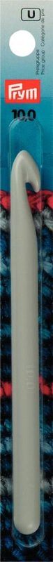 Prym H&auml;kelnadel ohne Griff, grau 10.00 mm, 14 cm, Beutel, Kunststoff