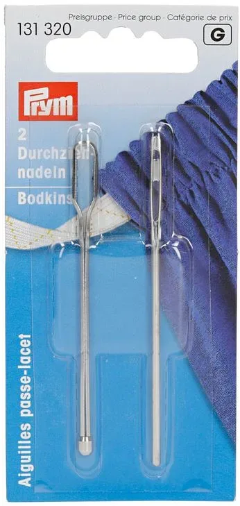 Prym Durchziehnadel, silber Karte 2 Stk.