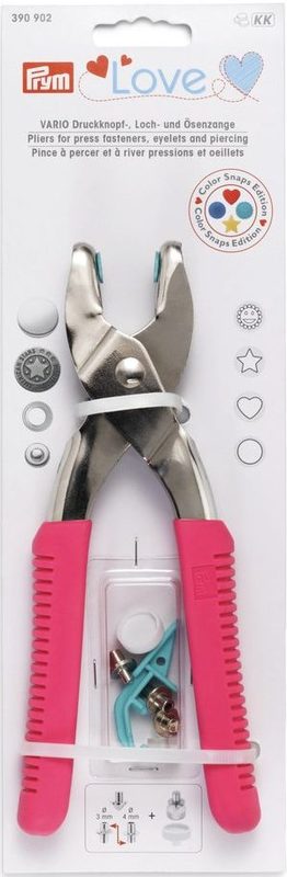 Prym Love Vario-Zange inkl. Werkzeug, pink Karte 1 Stk.