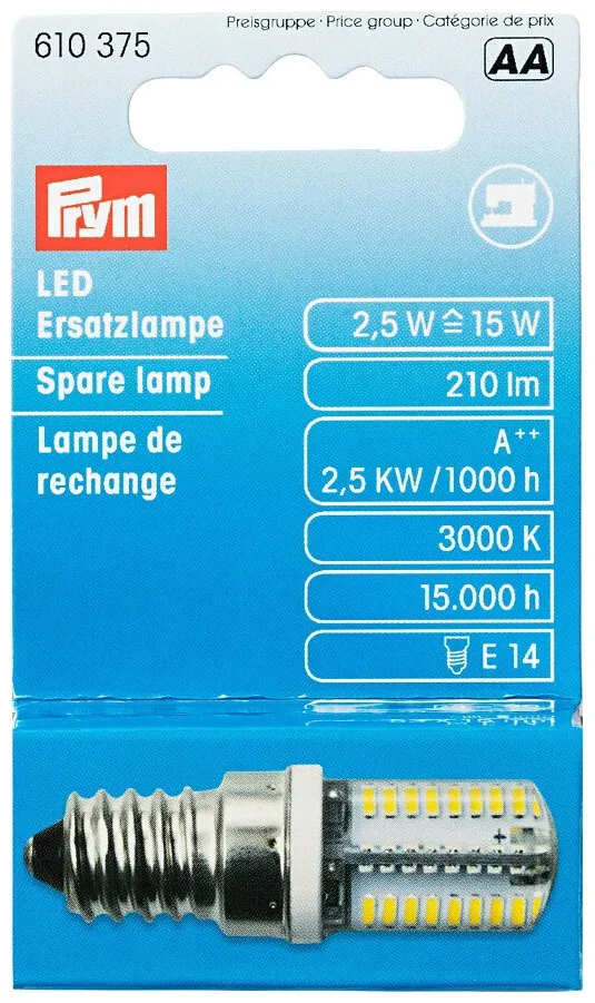 Prym LED Ersatzlampe f&uuml;r N&auml;hmaschine Schraub