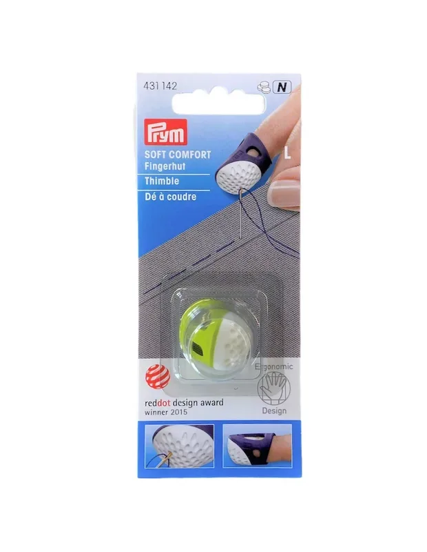 Prym Fingerhut ergonomics L, hellgr&uuml;n Karte 1 Stk.