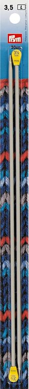 Prym Jackenstricknadeln, grau 3.50 mm, 30 cm, Karte 2 Stk., Aluminium