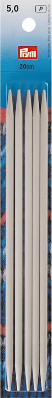 Prym Strumpfstricknadeln, grau 5.00 mm, 20 cm