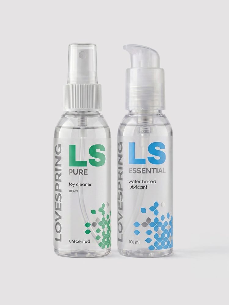 Lovespring Gleitgel und Toyreiniger Pflegeset, Grösse: 100 ml, 100 ml - Amorana