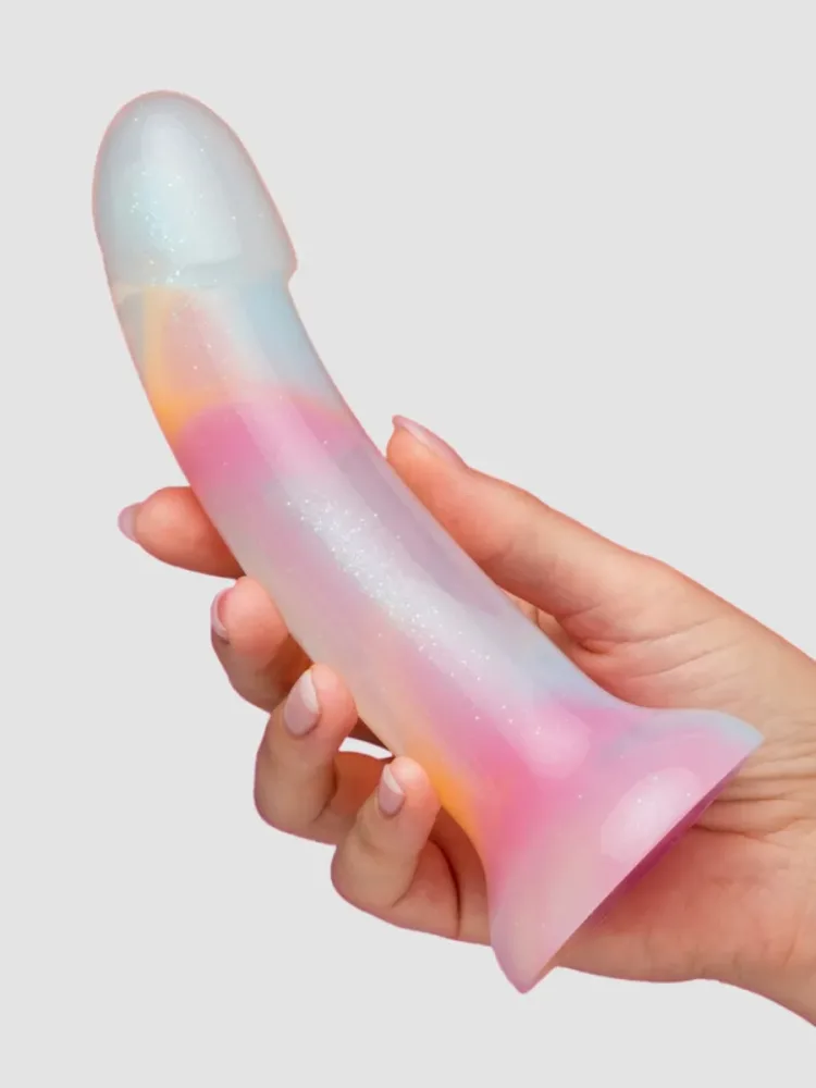 Lovehoney Glitter Curved Silicone Dildo