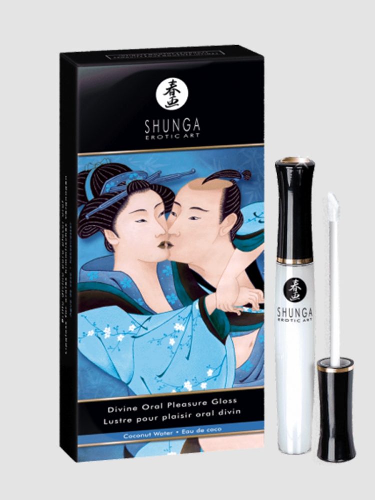 Shunga Divine Oral Pleasure Gloss Lip Gloss, Kokosnusswasser - Amorana