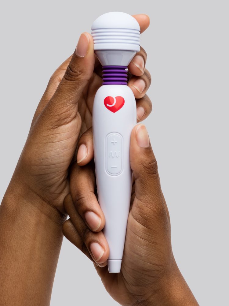 Lovehoney Deluxe Rechargeable Mini Massage Wand Vibrator White (White), Weiss - Amorana