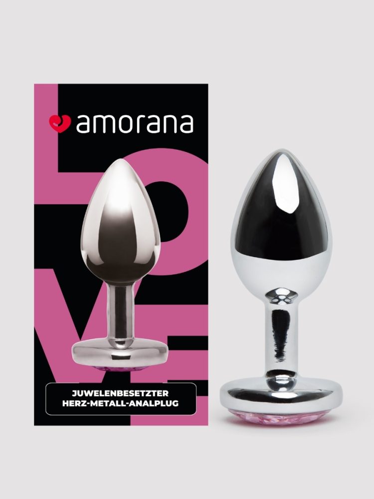 Amorana Love Juwelenbesetzter Herz-Analplug