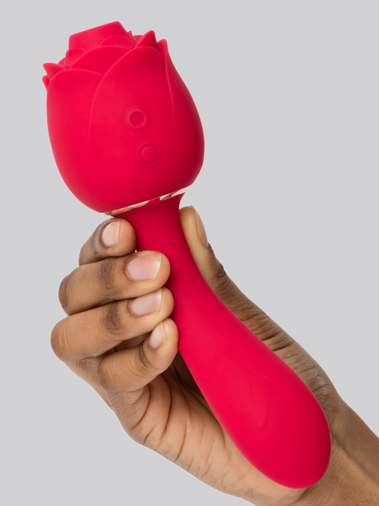 Lovehoney Floral Fantasy Rose 2 in 1 Auflege- und G-Punkt-Vibrator