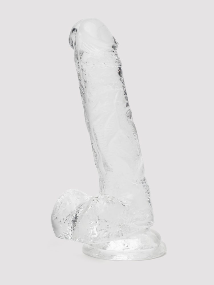 Lovehoney Enjoy Crystal Clear Dildo with Balls 7 Inch, 17.8 cm - Amorana