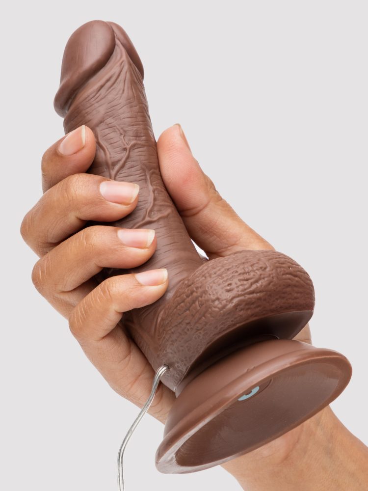 Lifelike Lover Classic Realistic Dildo Vibrator 6 Inch Flesh Brown (Flesh Brown), Braun - 17.8 cm - Amorana