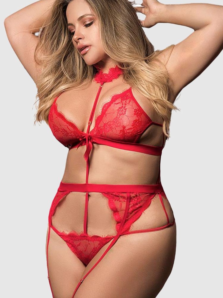 Mapale Joleen Bodysuit[Red-XXXL], XXXL - Amorana