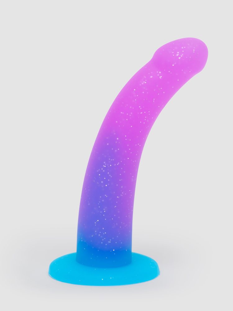 Lovehoney Glitter Silicone Dildo 6 Inch, Violett - Amorana