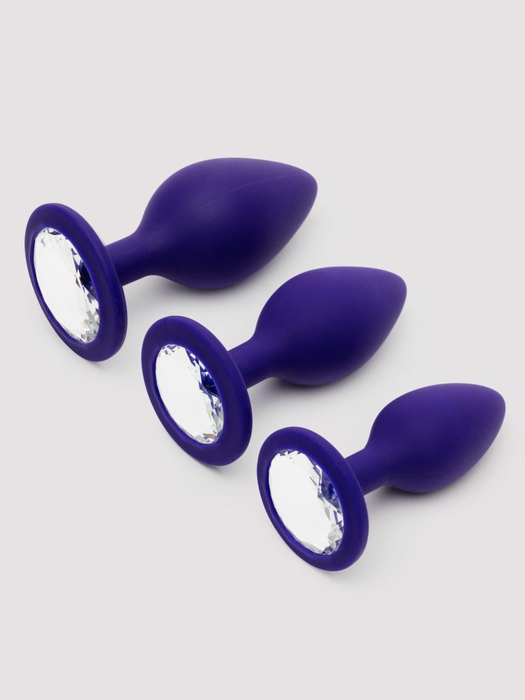 Lovehoney Silikon-Analplug-Set mit Kristall