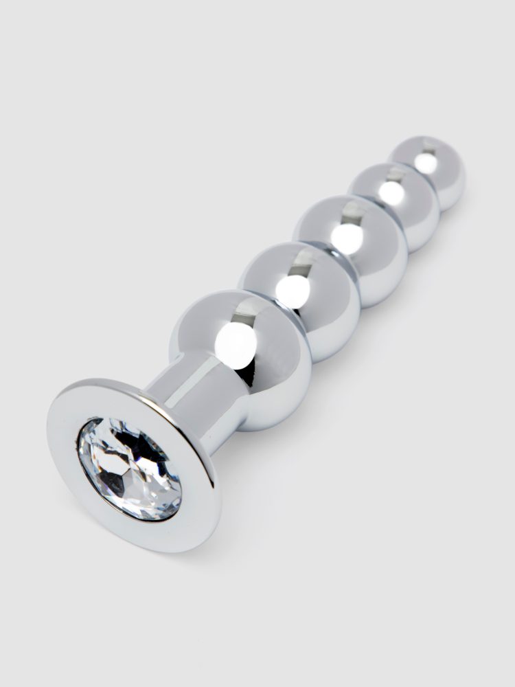 Lovehoney Power Analplug aus Aluminium mit Kristall