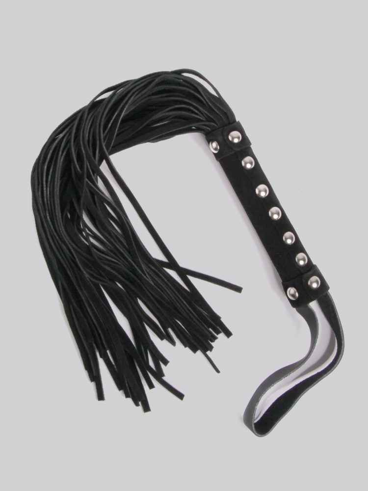 Bondage Boutique Luxuriöser Langer Flogger aus Wildleder