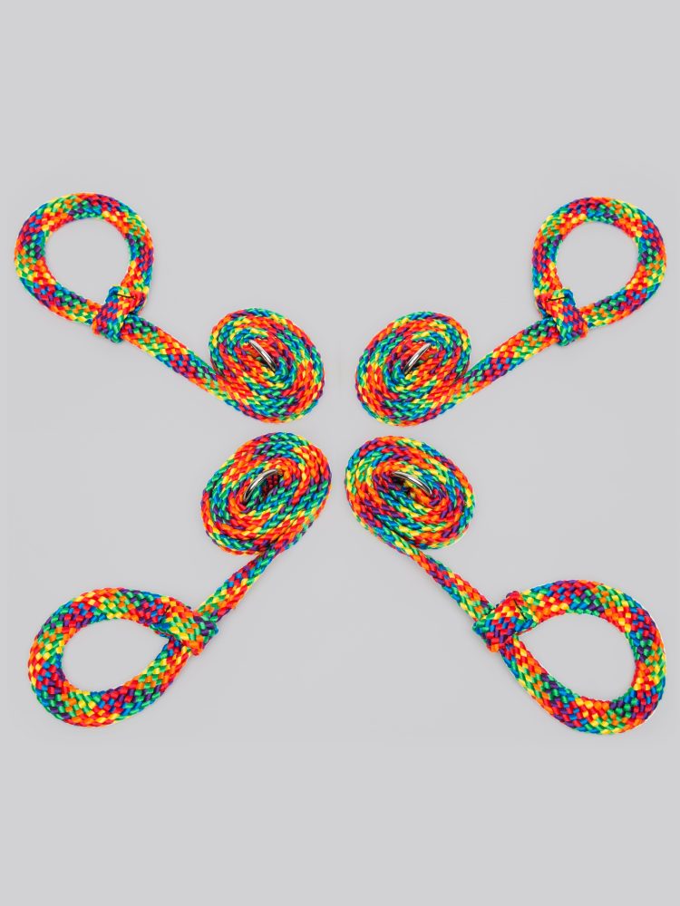 Bondage Boutique Regenbogenfarbene weiche Seilfesseln