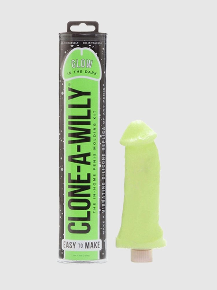 Clone-A-Willy Kit Glow In The Dark Green Vibrator Moulding Kit (Glow), Glow - Amorana