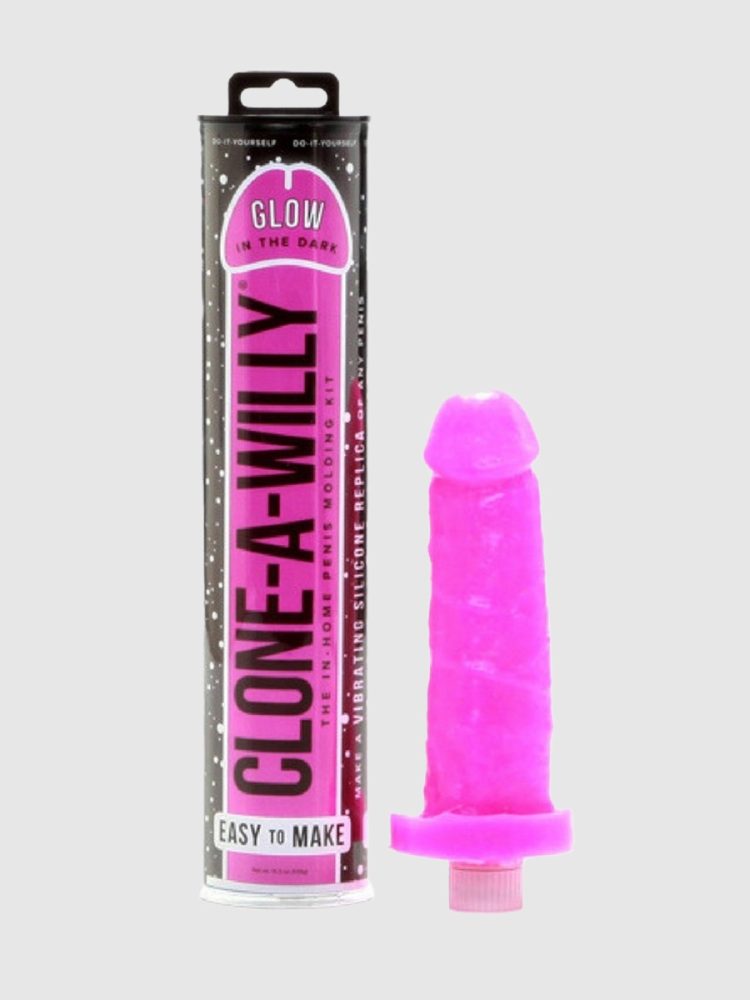 Clone-A-Willy Glow In The Dark Vibrator Moulding Kit Pink (Pink), Pink - Amorana