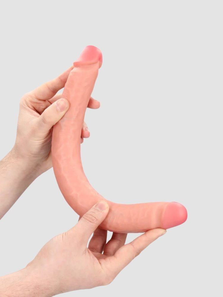 Real Rock Slim Double Ended Dong 14 / 35,6 cm - Flesh, Nude - Amorana