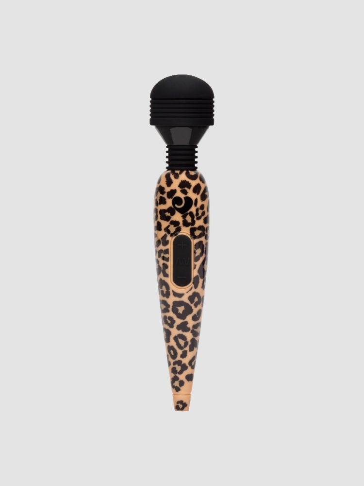 Lovehoney Rechargeable Mini Massage Wand Vibrator (Leopard) [Brown], Leo - Amorana