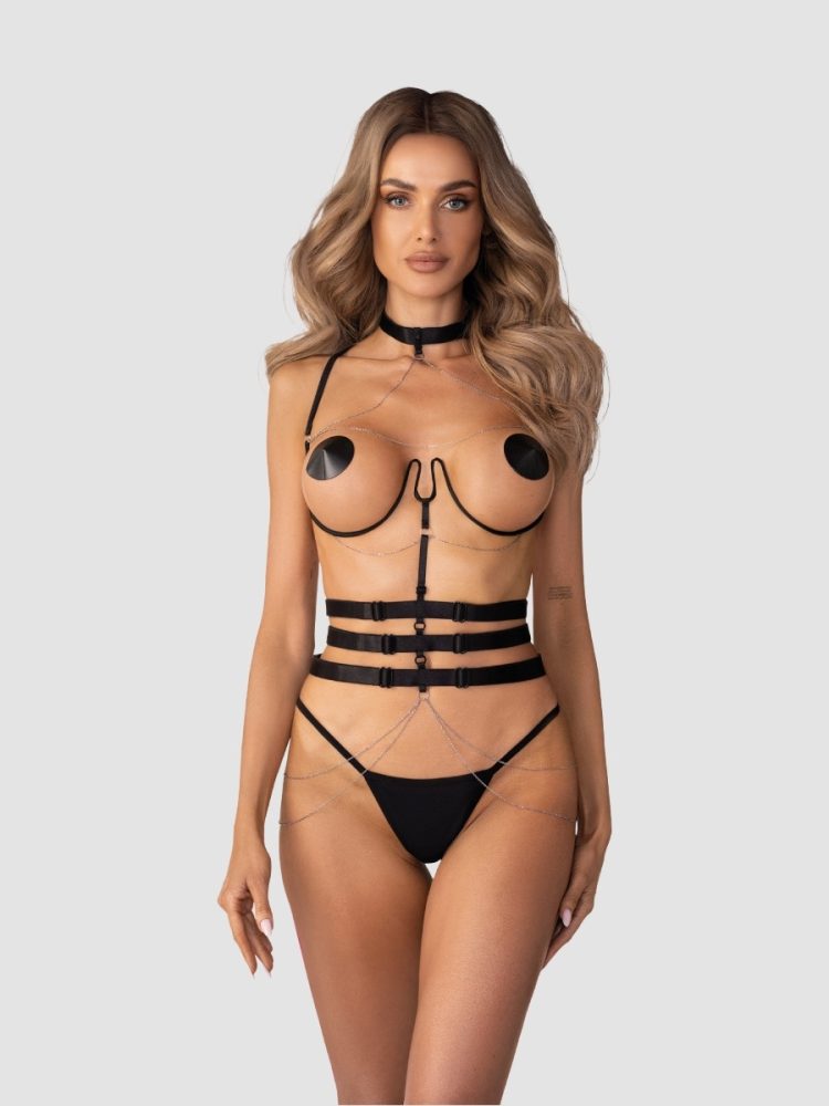 Obsessive Premises Harness, Farbe: Schwarz, Grösse: S/M/L, S/M/L - Amorana