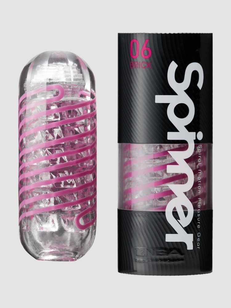 Tenga Spinner 06 Brick Masturbator - Pink - S, Brick - Amorana