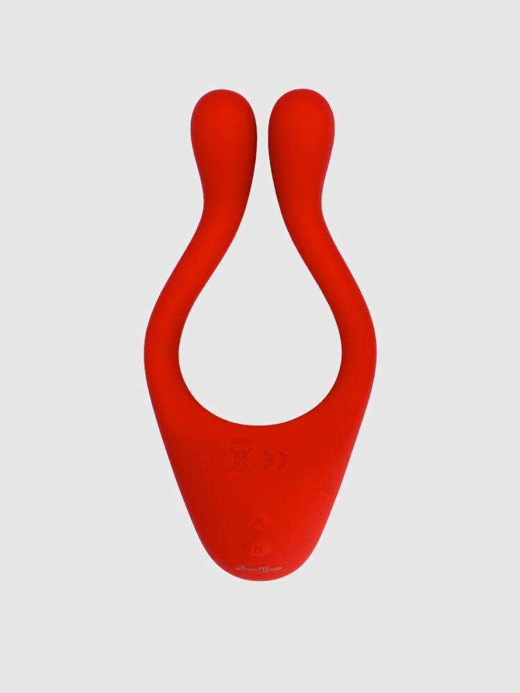 Beauments Doppio Powerful Couples Vibrator[Red], Rot - Amorana