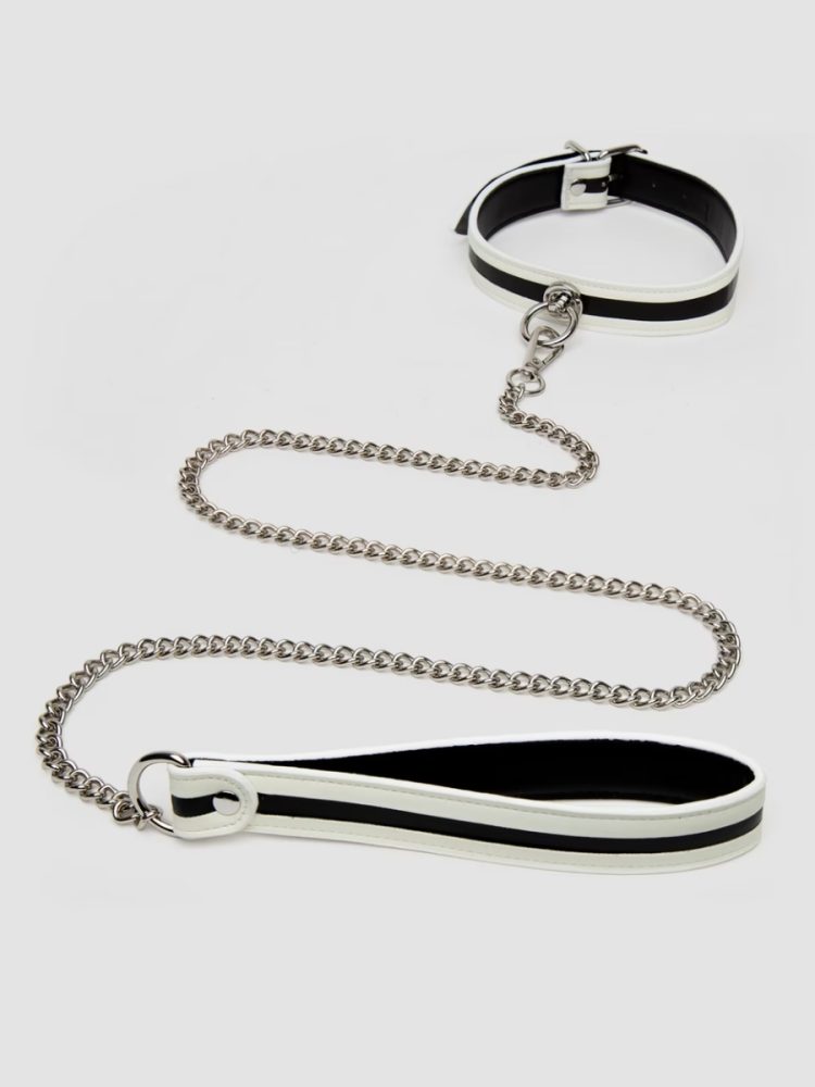 Bondage Boutique Glow In The Dark Halsband und Leine