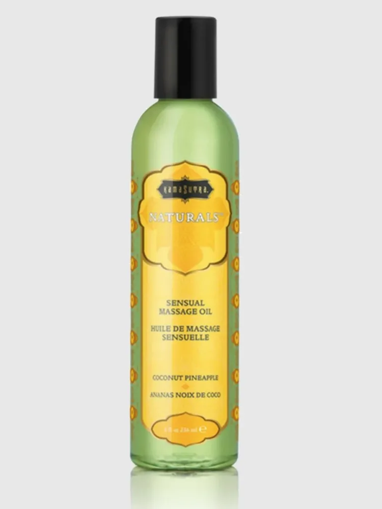 Kamasutra Naturals Massage Oil, Kokos / Ananas - Amorana